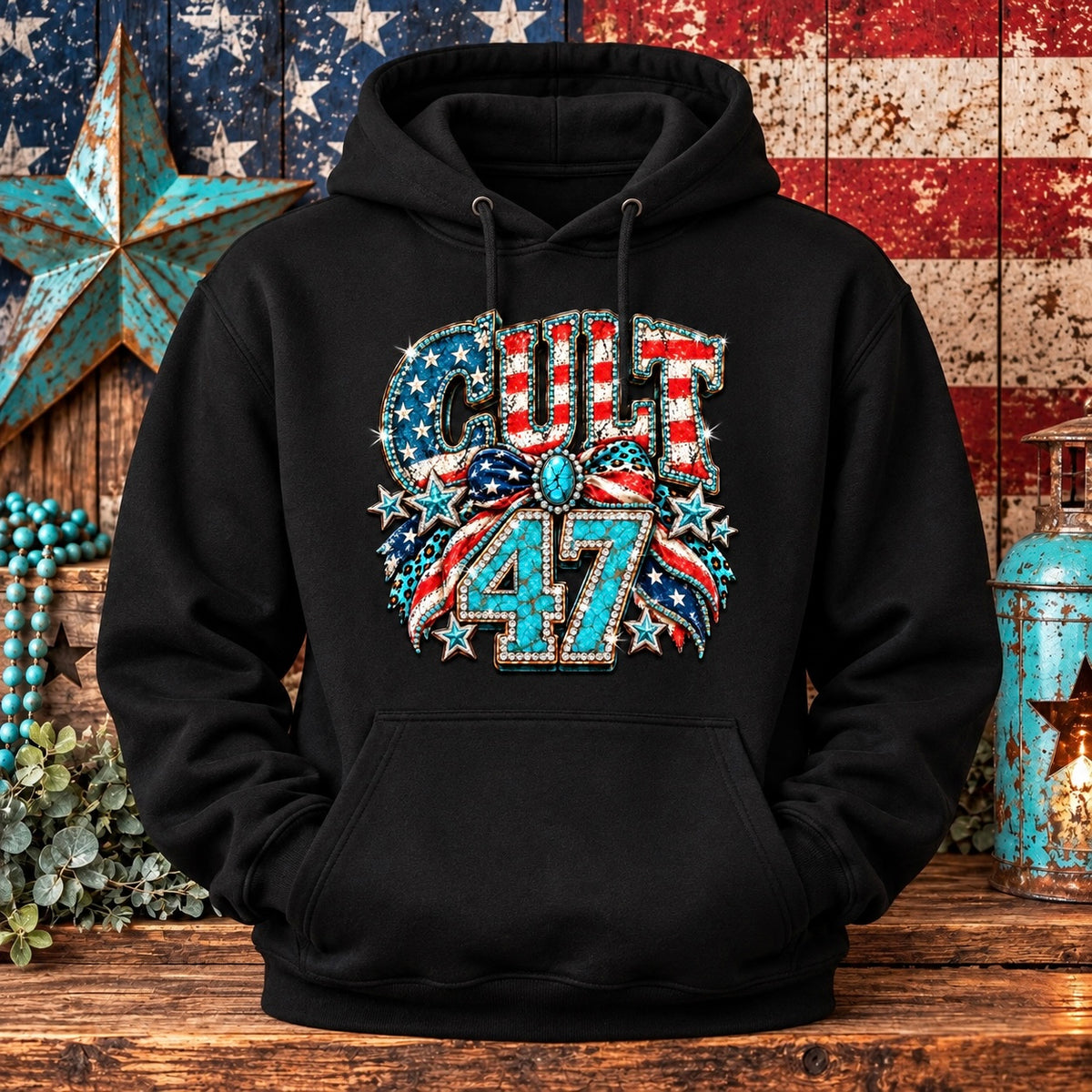Turquoise Cult 47 Hoodie
