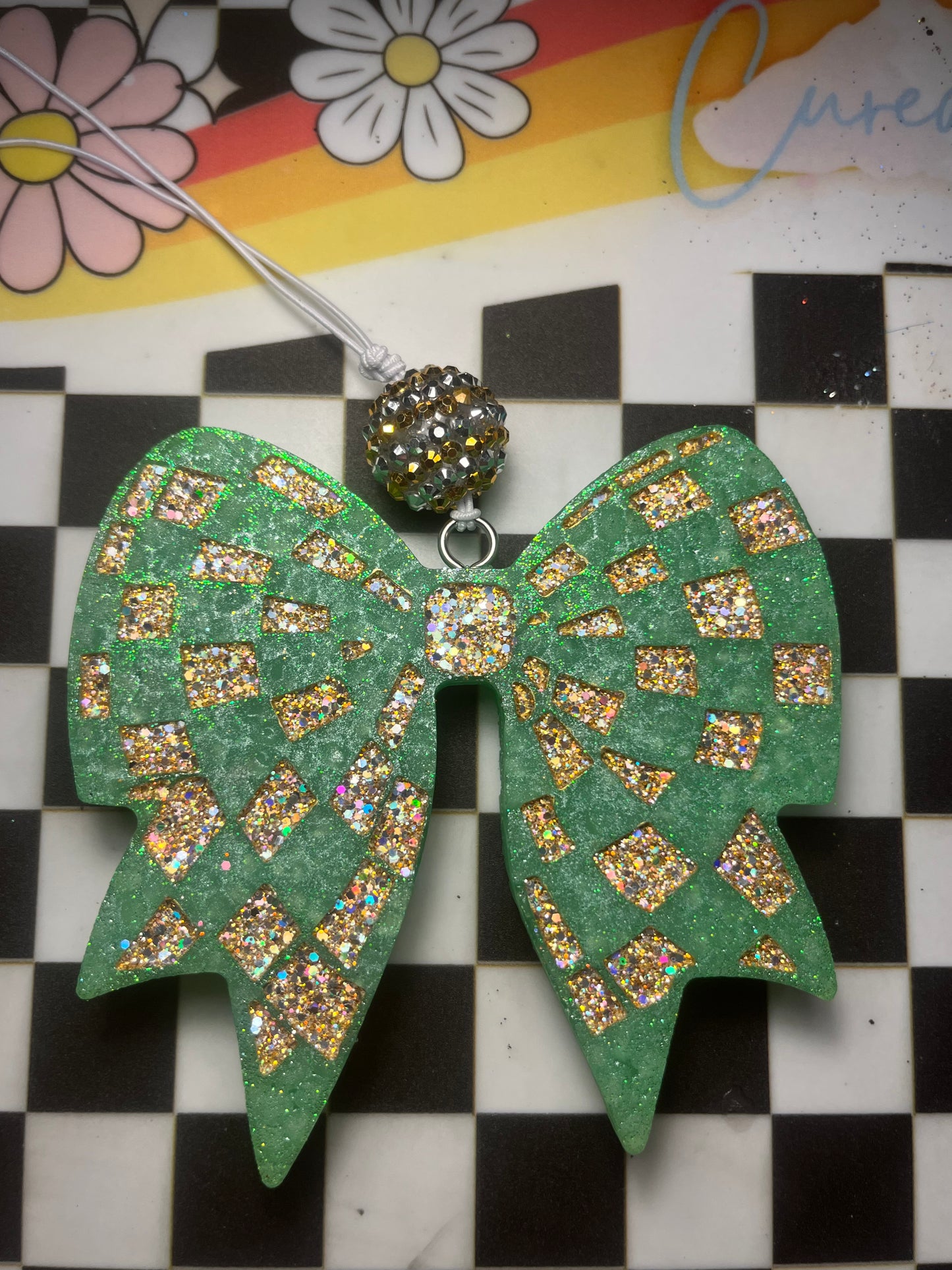 Green/Gold Bow