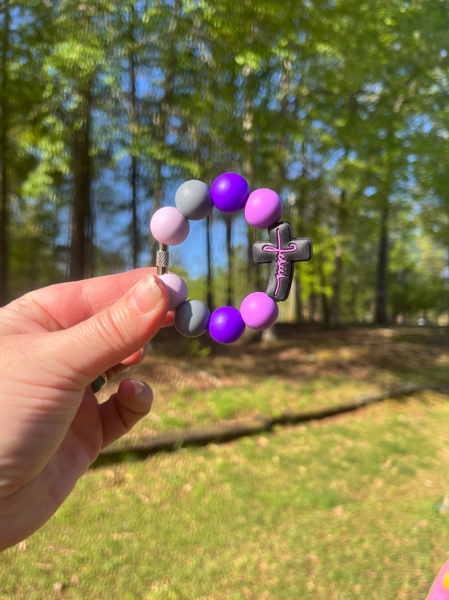 Jesus Purple Cup Charm