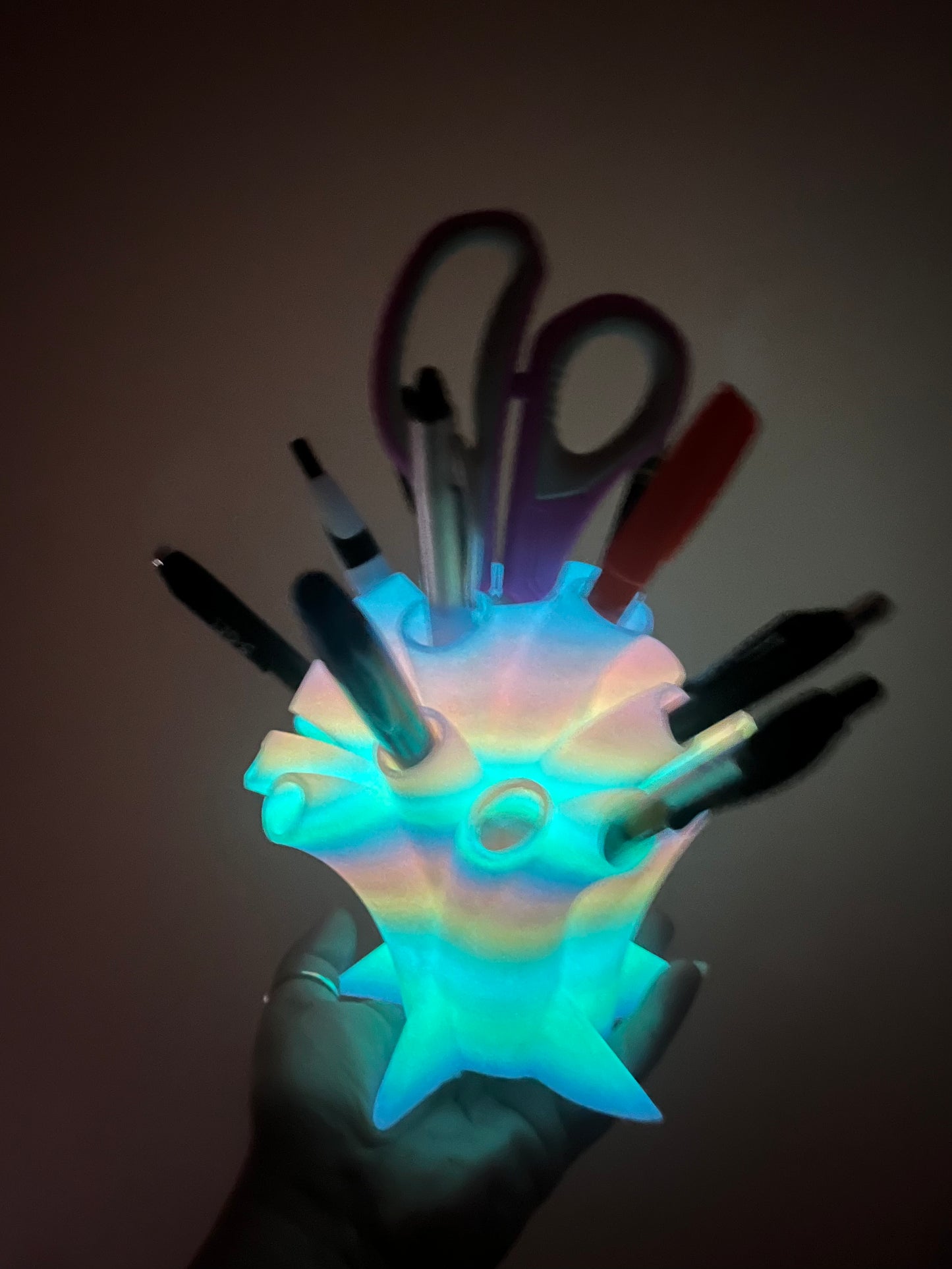 Desktop Organizer/Pen Holder (Glow in the Dark)