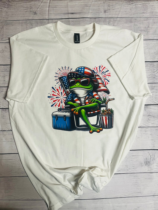 Patriotic Frog T Shirt