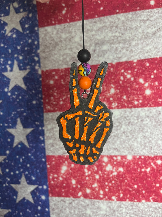 Black/Orange Skeleton hand