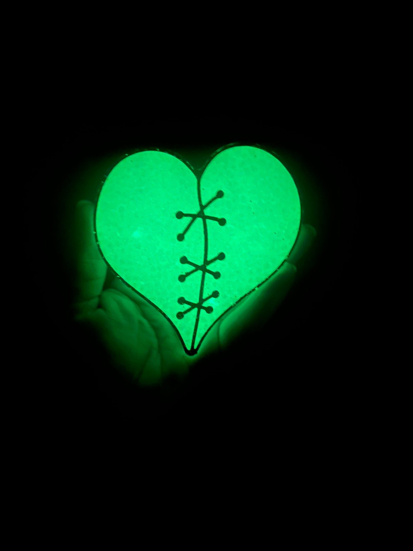 Frankenstein Heart (glow in the dark)
