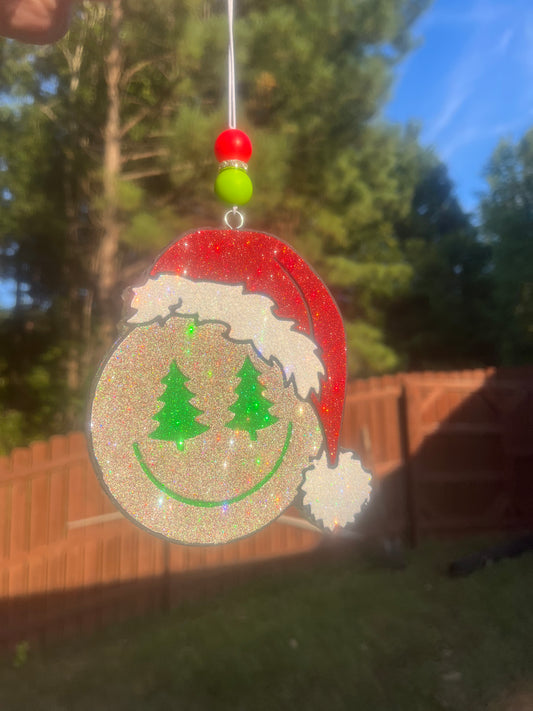 Christmas Smiley Face Freshie