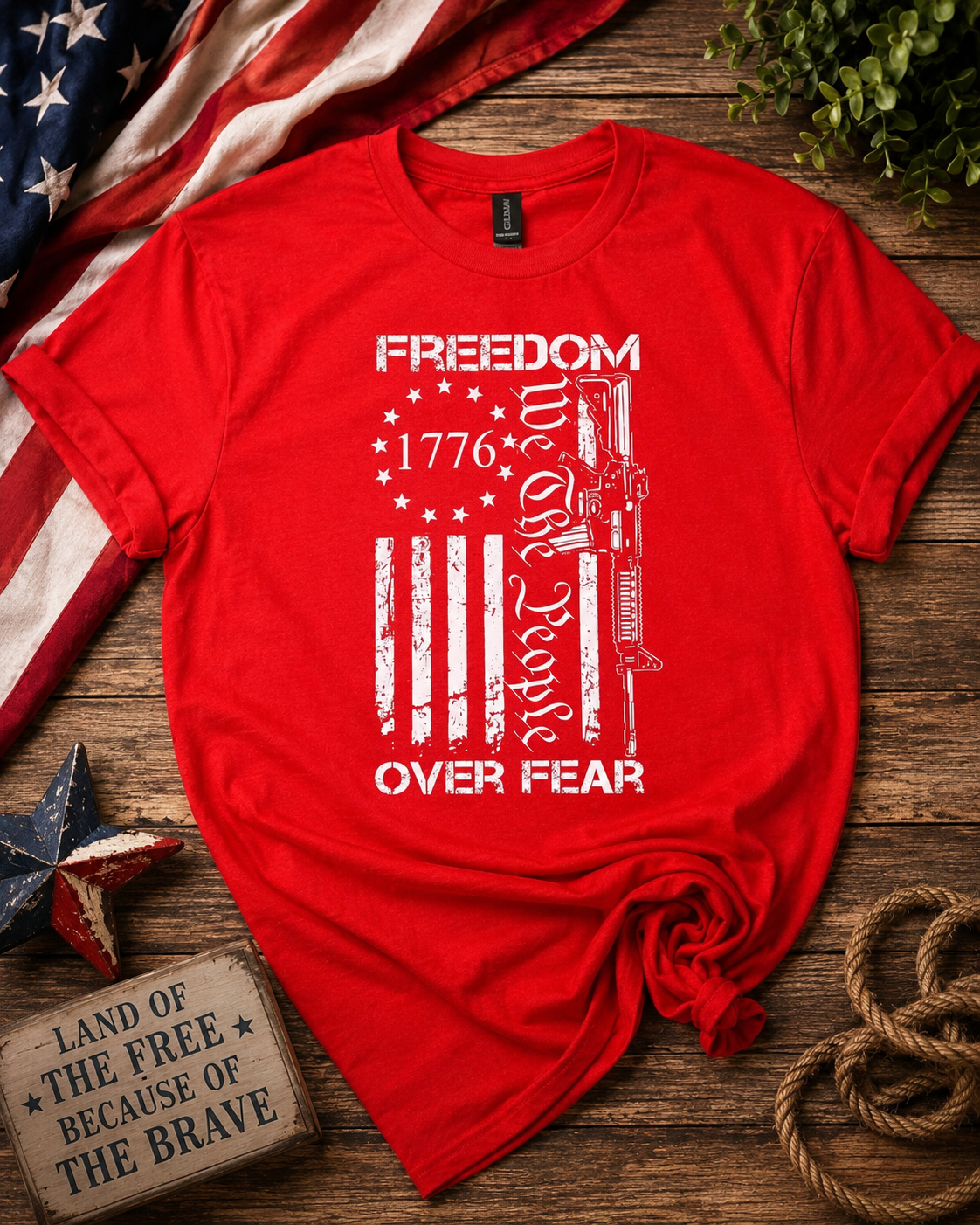 Freedom Over Fear T Shirt