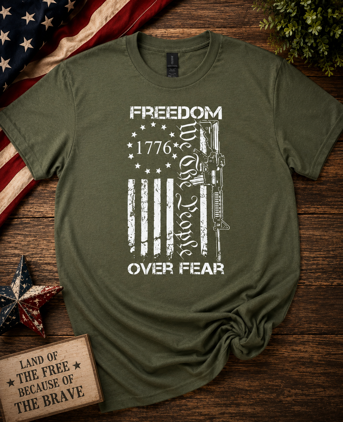 Freedom Over Fear T Shirt