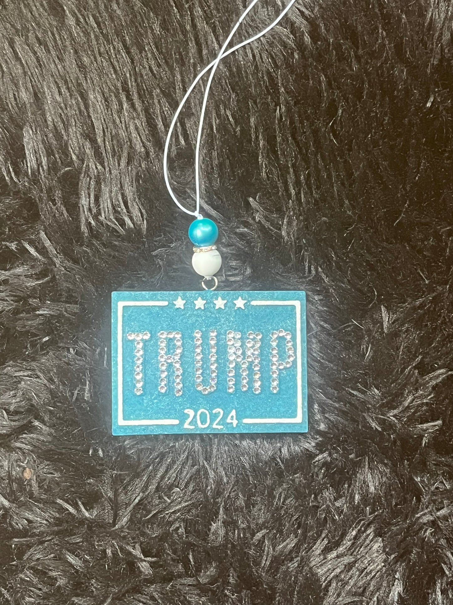 Turquoise Rhinestone Trump