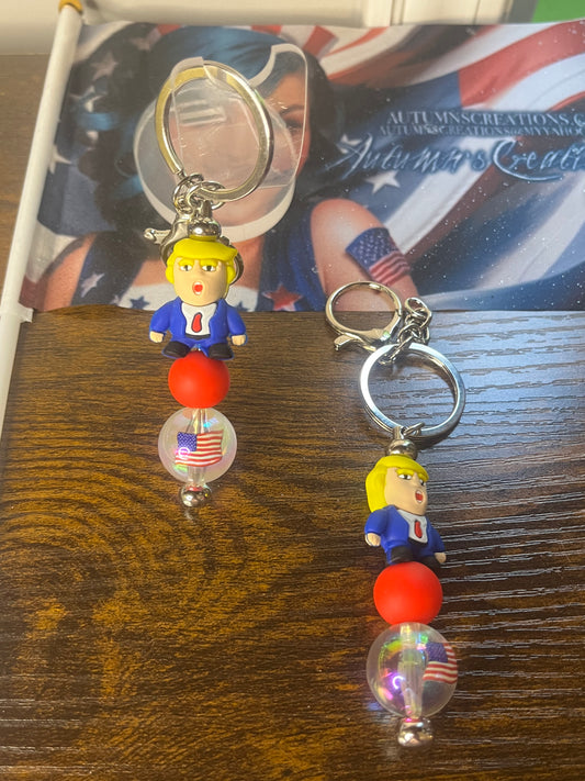 3 D Trump Keychain