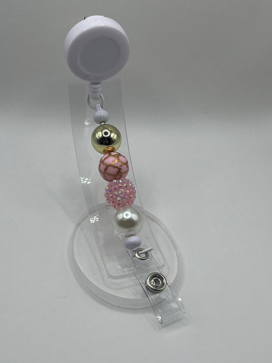 Badge Clip Pink bling