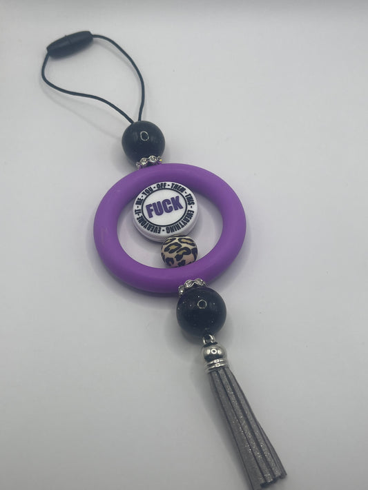 Fuck car charm purple