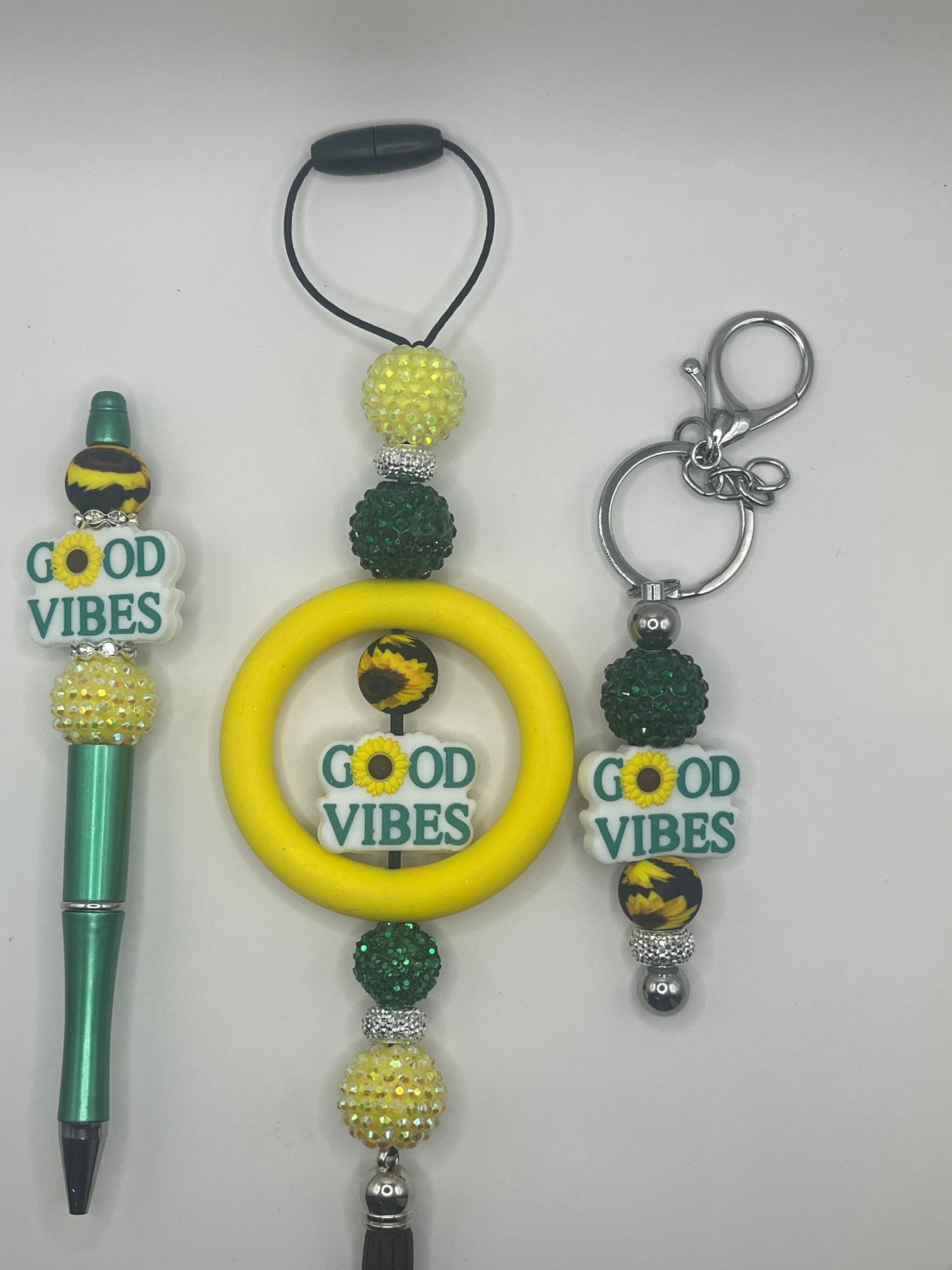 Good vibes car charm