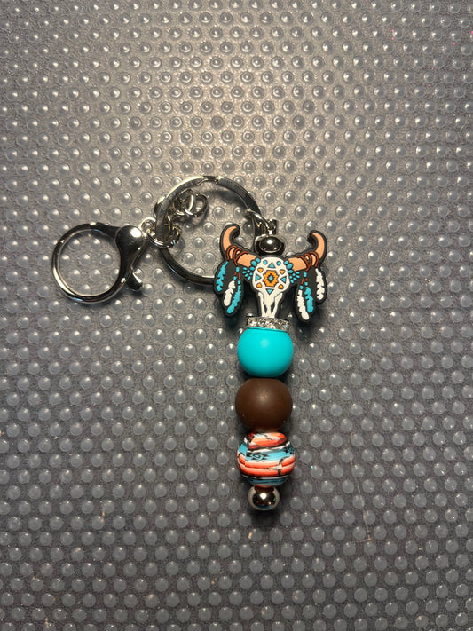 Western Bull Keychain