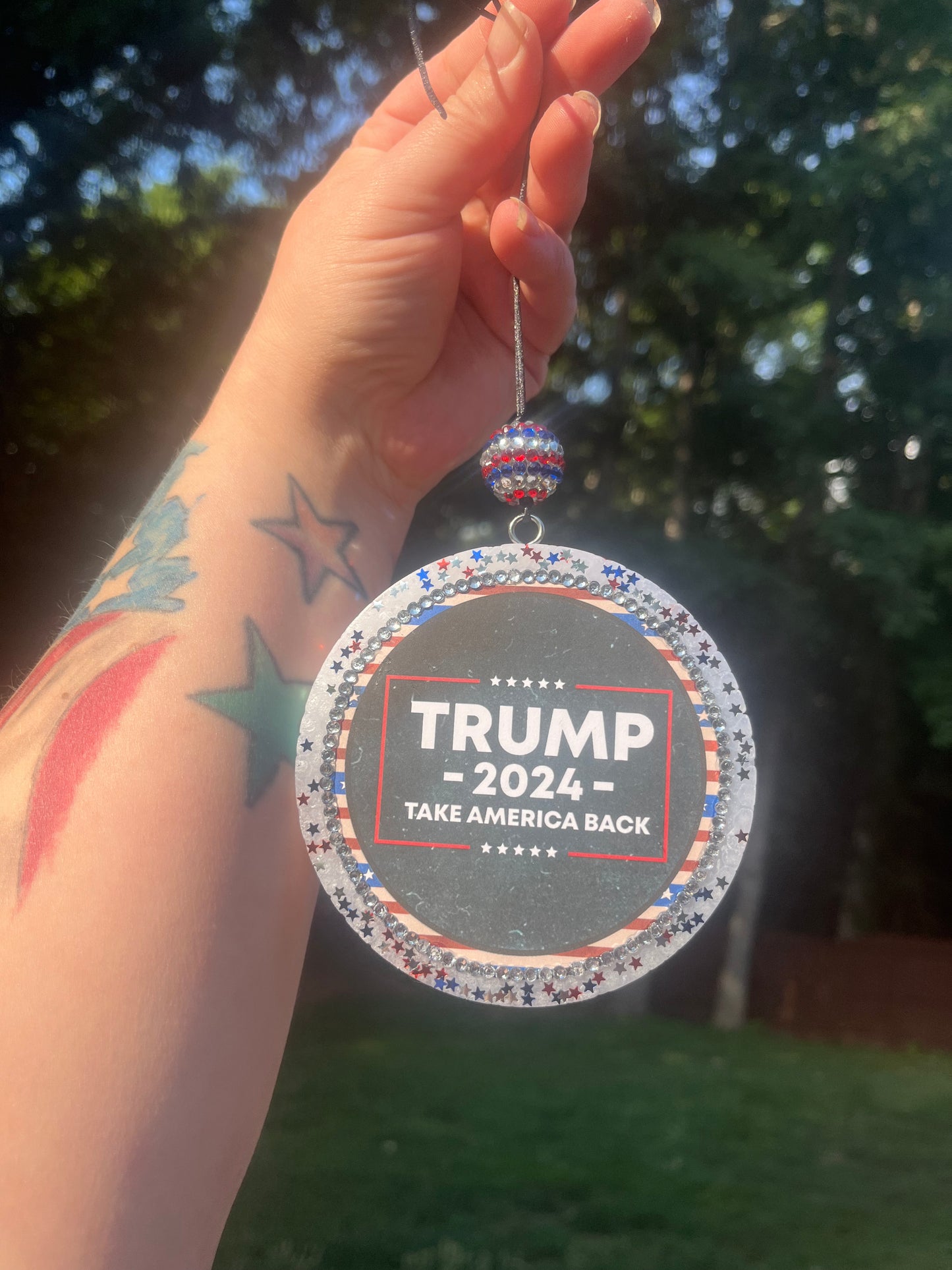 Trump 2024 4 inch freshie bling