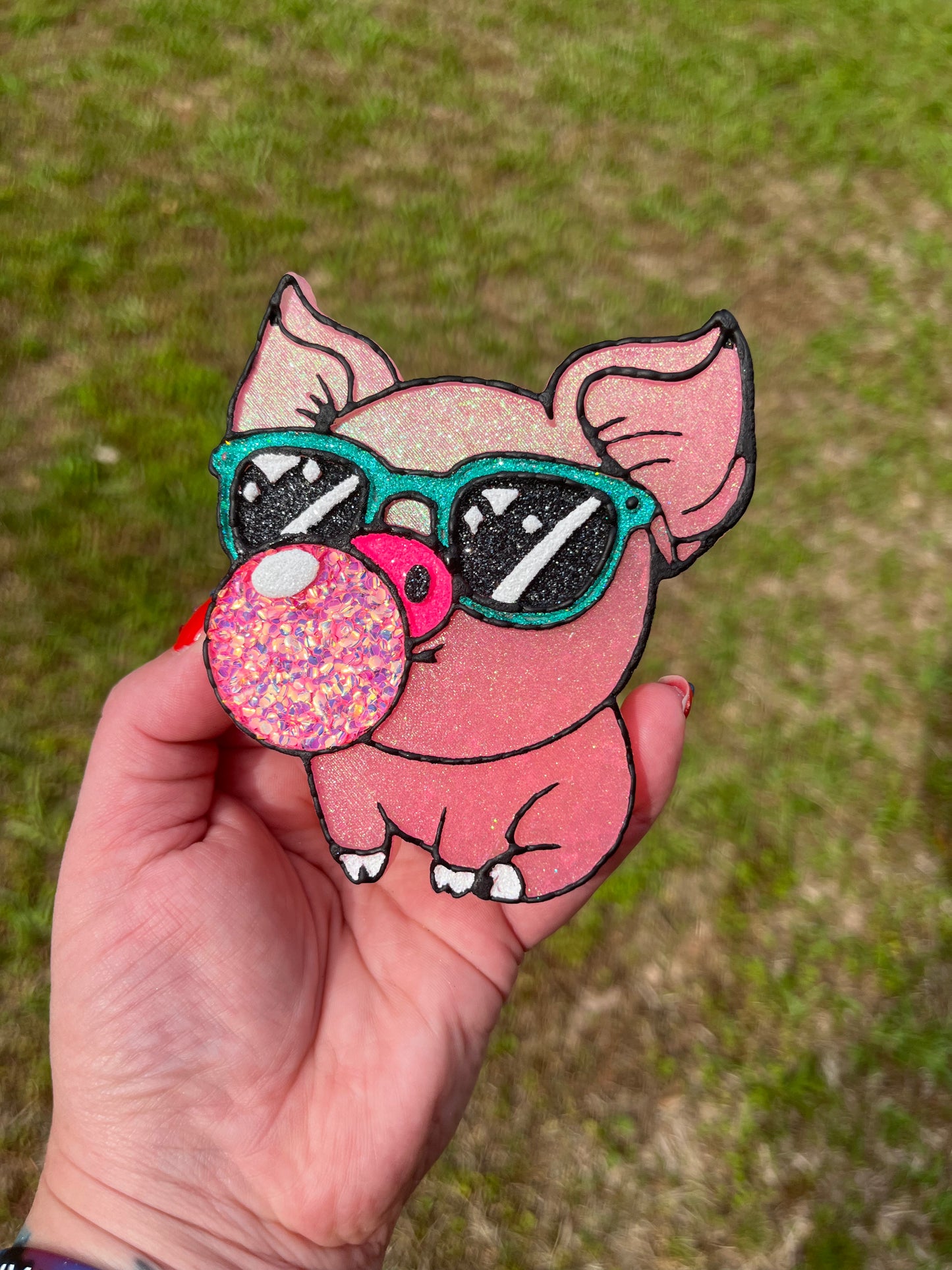 Pig Blowing Bubble