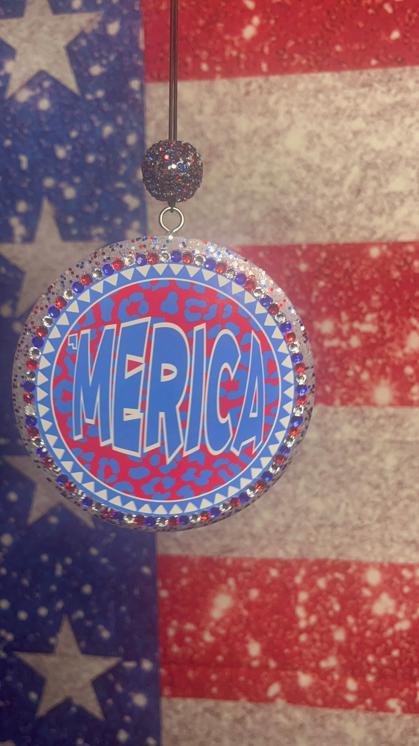 Merica 4 inch bling freshie